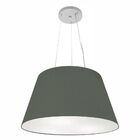 Lustre Pendente Cone Vivare Md-4141 Cúpula Em Tecido 30/50x35