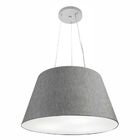 Lustre Pendente Cone Vivare Md-4141 Cúpula Em Tecido 30/50x35