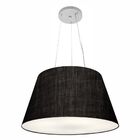 Lustre Pendente Cone Vivare Md-4141 Cúpula Em Tecido 30/50x35