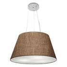 Lustre Pendente Cone Vivare Md-4141 Cúpula Em Tecido 30/50x35