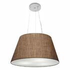 Lustre Pendente Cone Vivare Md-4141 Cúpula Em Tecido 30/50x35