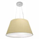 Lustre Pendente Cone Vivare Md-4141 Cúpula Em Tecido 30/50x35