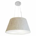 Lustre Pendente Cone Vivare Md-4141 Cúpula Em Tecido 30/50x35