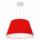 Lustre Pendente Cone Vivare Md-4141 Cúpula Em Tecido 30/50x35