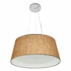 Lustre Pendente Cone Vivare Md-4144 Cúpula Em Tecido 25x50x40