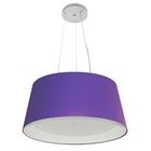 Lustre Pendente Cone Vivare Md-4144 Cúpula Em Tecido 25x50x40