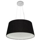 Lustre Pendente Cone Vivare Md-4144 Cúpula Em Tecido 25x50x40