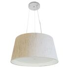 Lustre Pendente Cone Vivare Md-4144 Cúpula Forrada Em Tecido
