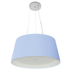 Lustre Pendente Cone Vivare Md-4144 Cúpula Forrada Em Tecido