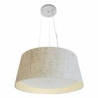 Lustre Pendente Cone Vivare Md-4144 Cúpula Forrada Em Tecido