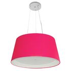 Lustre Pendente Cone Vivare Md-4144 Cúpula Forrada Em Tecido