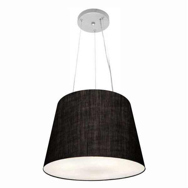 Lustre Pendente Cone Vivare Md-4152 Cúpula Em Tecido 30/40x30
