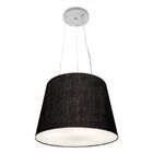Lustre Pendente Cone Vivare Md-4152 Cúpula Em Tecido 30/40x30