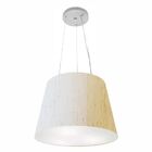 Lustre Pendente Cone Vivare Md-4152 Cúpula Em Tecido 30/40x30