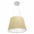 Lustre Pendente Cone Vivare Md-4152 Cúpula Em Tecido 30/40x30