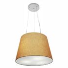 Lustre Pendente Cone Vivare Md-4152 Cúpula Em Tecido 30/40x30