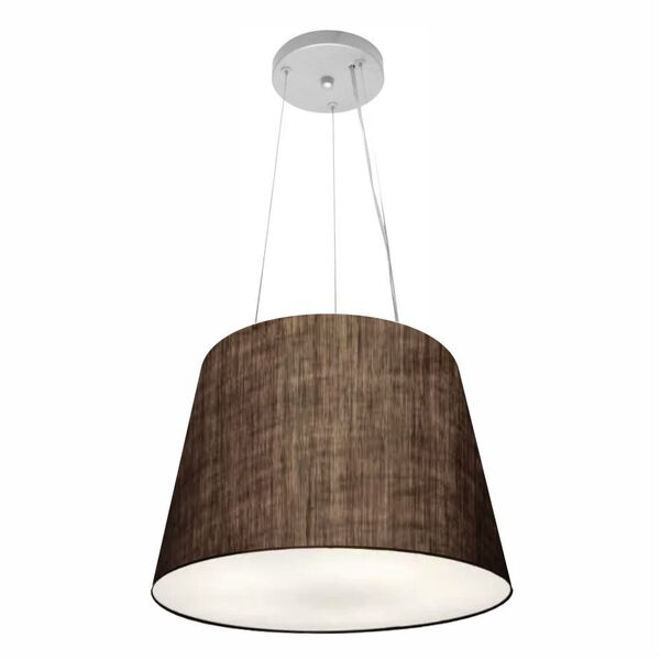Lustre Pendente Cone Vivare Md-4152 Cúpula Em Tecido 30/40x30