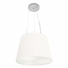 Lustre Pendente Cone Vivare Md-4152 Cúpula Em Tecido 30/40x30