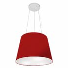 Lustre Pendente Cone Vivare Md-4152 Cúpula Em Tecido 30/40x30