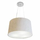 Lustre Pendente Cone Vivare Md-4153 Cúpula Em Tecido 30/45x40
