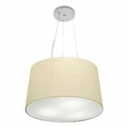 Lustre Pendente Cone Vivare Md-4153 Cúpula Em Tecido 30/45x40