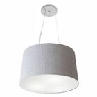 Lustre Pendente Cone Vivare Md-4153 Cúpula Em Tecido 30/45x40