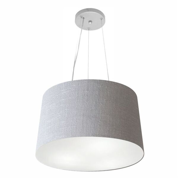 Lustre Pendente Cone Vivare Md-4153 Cúpula Em Tecido 30/45x40