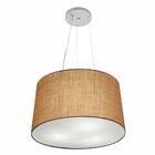 Lustre Pendente Cone Vivare Md-4153 Cúpula Em Tecido 30/45x40
