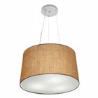 Lustre Pendente Cone Vivare Md-4153 Cúpula Em Tecido 30/45x40
