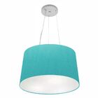 Lustre Pendente Cone Vivare Md-4153 Cúpula Em Tecido 30/45x40