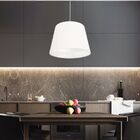 Lustre Pendente Cone Vivare Md-4155 Cúpula Em Tecido 30/40x30