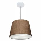 Lustre Pendente Cone Vivare Md-4155 Cúpula Em Tecido 30/40x30