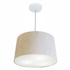 Lustre Pendente Cone Vivare Md-4156 Cúpula Em Tecido 30/45x40