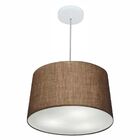 Lustre Pendente Cone Vivare Md-4156 Cúpula Em Tecido 30/45x40