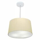 Lustre Pendente Cone Vivare Md-4156 Cúpula Em Tecido 30/45x40