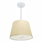 Lustre Pendente Cone Vivare Md-4240 Cúpula Em Tecido 30/40x30