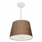 Lustre Pendente Cone Vivare Md-4240 Cúpula Em Tecido 30/40x30