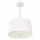 Lustre Pendente Cone Vivare Md-4241 Cúpula Em Tecido 30/45x40