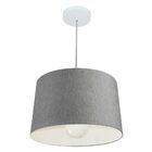 Lustre Pendente Cone Vivare Md-4241 Cúpula Em Tecido 30/45x40