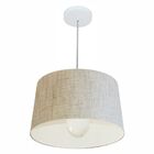 Lustre Pendente Cone Vivare Md-4241 Cúpula Em Tecido 30/45x40