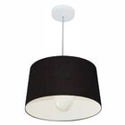 Lustre Pendente Cone Vivare Md-4241 Cúpula Em Tecido 30/45x40