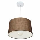 Lustre Pendente Cone Vivare Md-4241 Cúpula Em Tecido 30/45x40