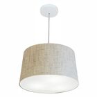 Lustre Pendente Cone Vivare Md-4247 Cúpula Em Tecido 30/45x40