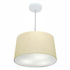 Lustre Pendente Cone Vivare Md-4247 Cúpula Em Tecido 30/45x40