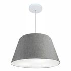 Lustre Pendente Cone Vivare Md-4248 Cúpula Em Tecido 30/50x35
