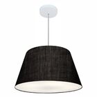 Lustre Pendente Cone Vivare Md-4248 Cúpula Em Tecido 30/50x35