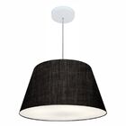Lustre Pendente Cone Vivare Md-4249 Cúpula Em Tecido 30/50x35