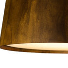 Lustre Pendente Cônico Madeira Imbuia - 60cm