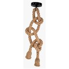 Lustre Pendente Corda Para 2 Lâmpadas 2057 E27 Bivolt