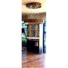 Lustre Pendente Cristal 110x80cm 10xe27 Madeira Imbuia